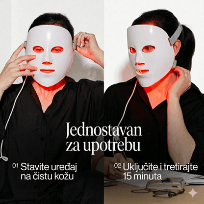 DermaLux – LED maska sa 7 svetlosnih terapija